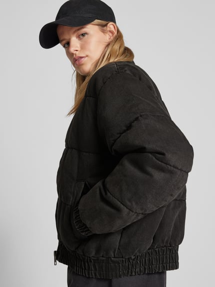 ONLY Gevoerde jeansjack met opstaande kraag, model 'QUEEN' Zwart - 3