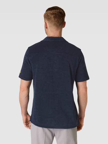 Lyle & Scott Regular Fit Freizeithemd mit Brusttasche Dunkelblau 5