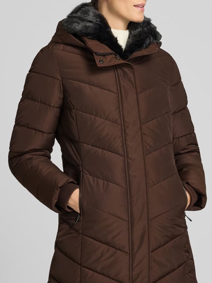 NAUTGÅRD Jacke mit abnehmbarer Kapuze Dunkelbraun 5