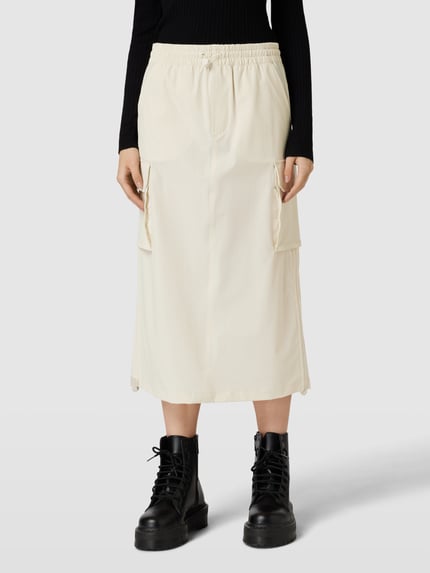 Tommy Jeans Midirok met cargozakken Zand - 4