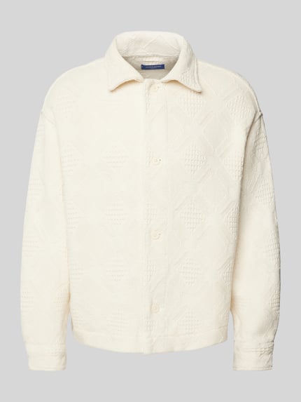 JACK & JONES Regular Fit Freizeithemd mit Strukturmuster Modell 'GREENPOINT' Offwhite 2
