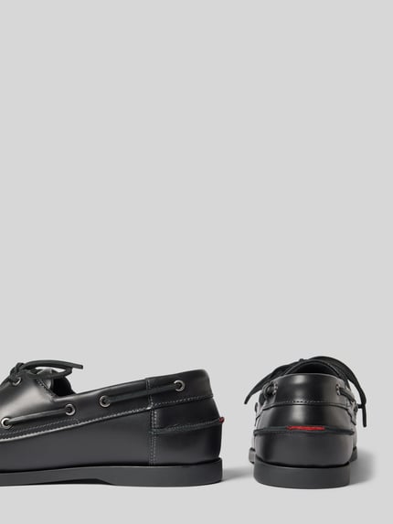 HUGO Loafer aus echtem Leder Modell 'DARCY_BOAT_IT' Black 2