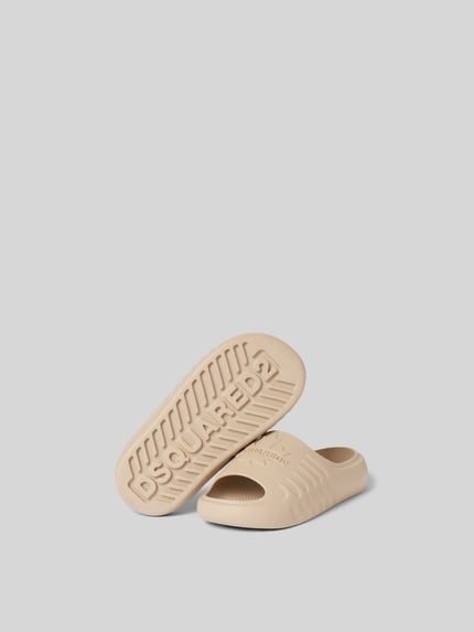 Dsquared2 Slippers met labeldetail Leem - 5