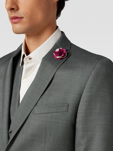 CG – CLUB of GENTS Slim fit 2-knoops colbert met sierdetail Groen - 3