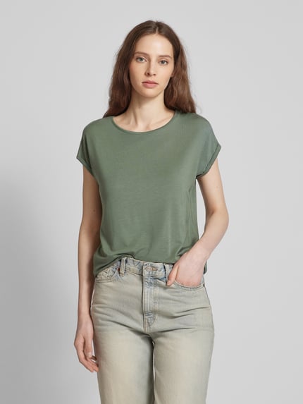 VERO MODA T-Shirt mit Kappärmeln Modell 'AVA' Schilf 4