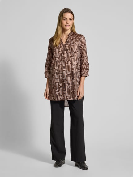 Christian Berg Woman Regular Fit Tunika mit 3/4-Arm Taupe 1