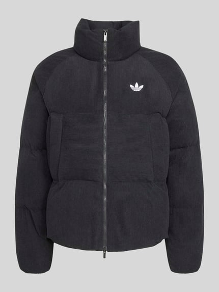 adidas Originals Regular Fit Puffer Jacket in Cord-Optik Black 2