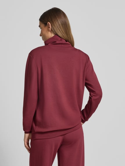 Soyaconcept Sweatshirt mit Stehkragen und Tunnelzug Modell 'BANU' Bordeaux 5