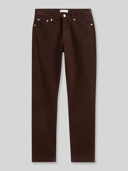 Tommy Hilfiger Straight Fit Jeans aus Baumwoll-Mix Modell 'DENTON' Schoko 2