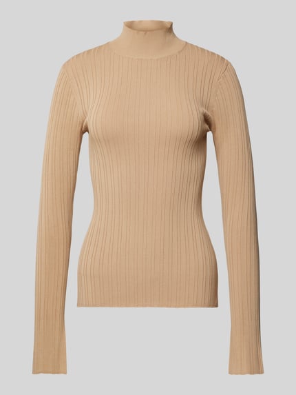 IVY OAK Sweter z dzianiny ze stójką model ‘KYLIE’ Camel 2