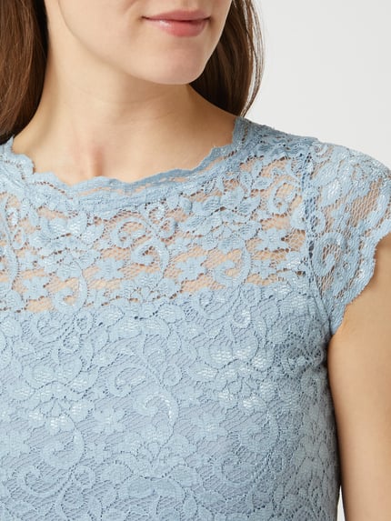 SWING Cocktailkleid mit Taillenpasse Hellblau 3