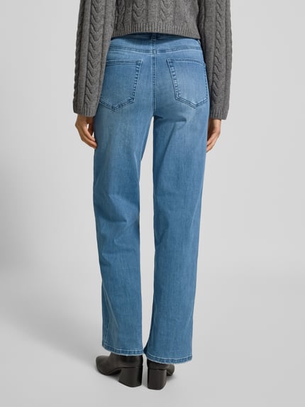 ONLY Wide Leg Jeans aus Baumwoll-Mix Modell 'JUICY-WAUW' Jeansblau 5