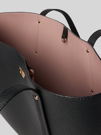GUESS Tote Bag in Leder-Optik Modell 'Brenton' Black 5