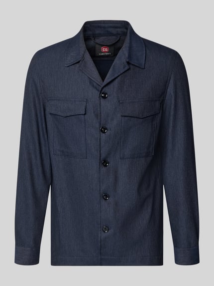 Regular Fit Overshirt mit Pattentaschen Modell 'Constantin' Shop The Look MANNEQUINE