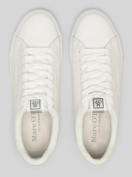 Marc O'Polo Low Top Sneaker aus echtem Leder Modell 'BODIL' Weiss 3