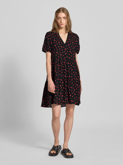 ONLY A-Linie Freizeitkleid aus reiner Viskose Modell 'NOVA LIFE' Black 1