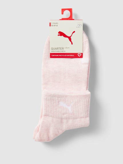 PUMA Socken mit Logo-Print im 2er-Pack Rose Melange 3