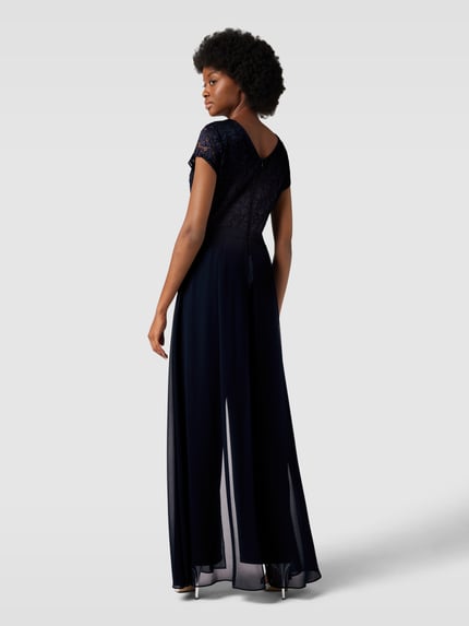 Vera Mont Jumpsuit met kant Marineblauw - 5