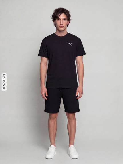 PUMA Performance Regular Fit T-Shirt mit DryCell Technology Modell 'PUMATECH Essentials Tee' Black 1