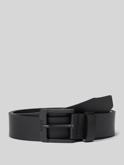 BOSS Riem met labeldetails, model 'Jemio' Zwart - 1
