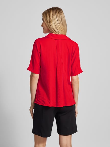 someday. Blouseshirt met platte kraag, model 'Zerike' Rood - 5