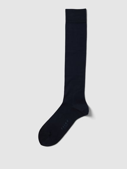 FALKE Kniestrümpfe mit Logo-Stitching Modell 'Tiago' Marine 1