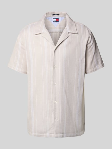 Tommy Jeans Regular fit vrijetijdsoverhemd met all-over motief Beige - 2