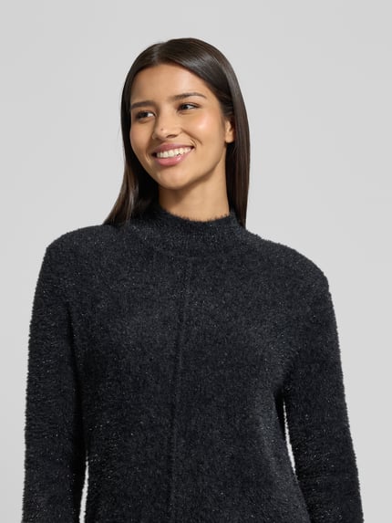 Christian Berg Woman Strickkleid mit Stehkragen Black 3