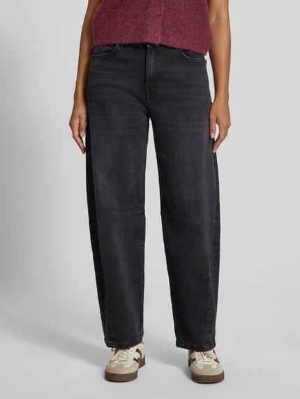 OPUS barrel fit jeans van katoenmix model 'Lissie boldy' Middengrijs gemêleerd - 4