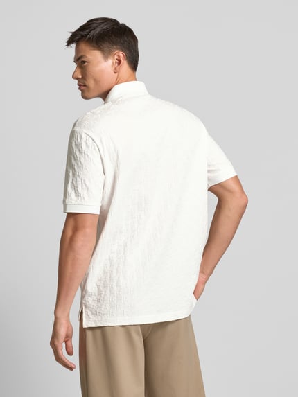 Armani Exchange Koszulka polo z detalami z logo Biały 5