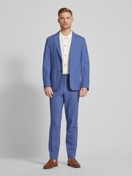 BOSS 2-Knopf-Sakko mit Reverskragen Modell 'Hanry' Blau 1