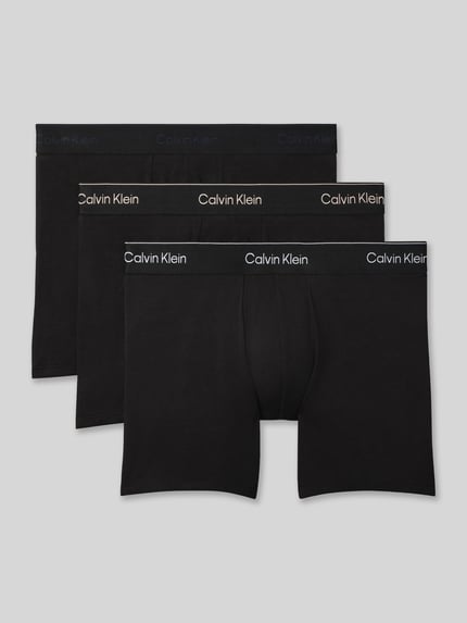 Calvin Klein Underwear Trunks aus Baumwoll-Mix im 3er-Pack Black 2
