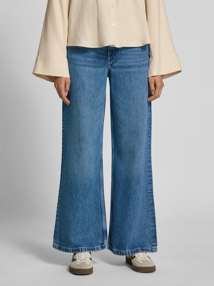 Tommy Hilfiger Wide leg jeans van lyocell Bleu gemêleerd - 4