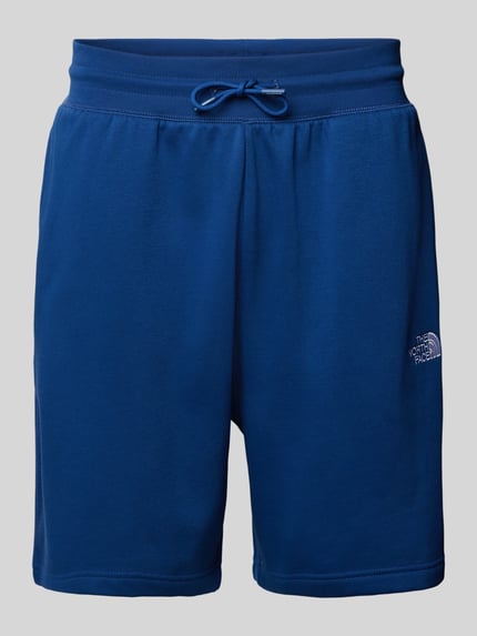The North Face Szorty z dzianiny dresowej o kroju relaxed fit z wyhaftowanym logo Ciemnoniebieski 2