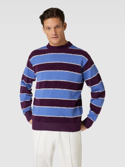 BOSS Orange Regular Fit Pullover mit Woll-Anteil Modell 'Alpert' Bordeaux 4