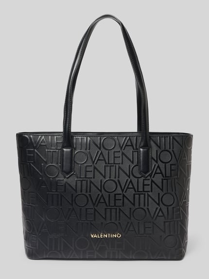Valentino Bags Shopper mit Logo-Struktur Modell 'GYNEVRA RE' Black 1