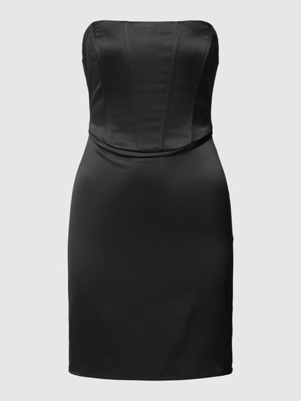 Gina Tricot Strapless corsagejurk in effen design Black - 2