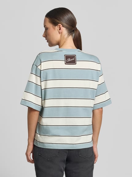 Closed T-shirt van puur katoen Bleu - 5