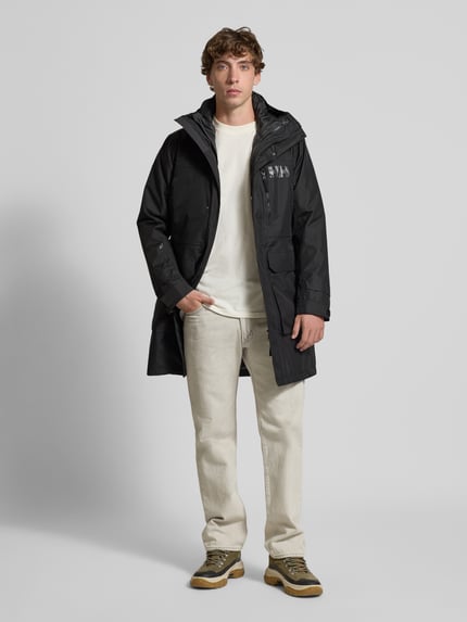 Helly Hansen Parka met labelprint Zwart - 1