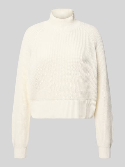Turtleneck-Pullov aus Baumwoll-Mix Modell 'DARA' Shop The Look MANNEQUINE