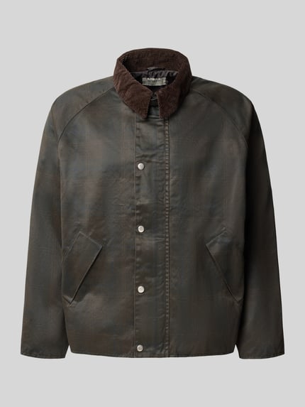 RETERNITY Gewachste Jacke mit Umlegekragen aus Cord Dunkelbraun 1