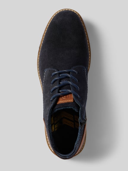 bugatti Boots van leer met ritssluiting, model 'Caj' Donkerblauw - 3