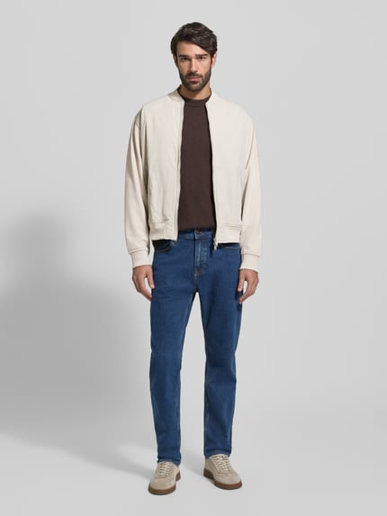 BOSS Orange Regular Fit Bomberjacke mit Baumwoll-Anteil Modell 'ZE_SMARTCORE' Sand 1
