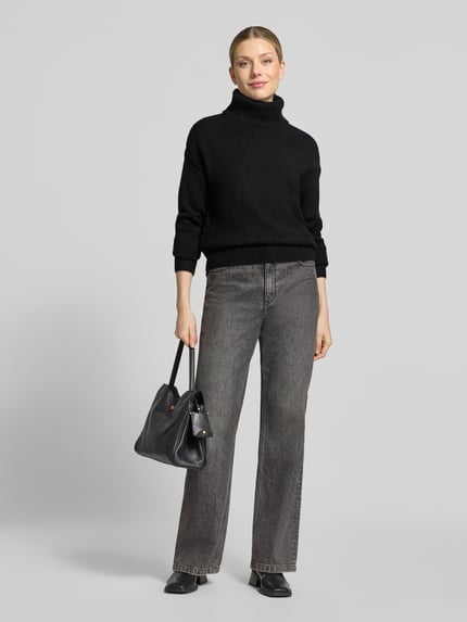 Christian Berg Woman Regular Fit Turtleneck mit Rollkragenstruktur Modell 'K-Fey 2' Black 1