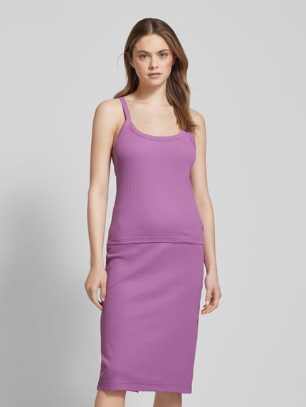 QS Top mit Rundhalsausschnitt Lila 4