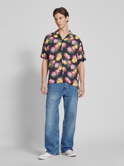 JACK & JONES Regular Fit Freizeithemd mit Reverskragen Modell 'JORLUKE TAMPA' Marine 1