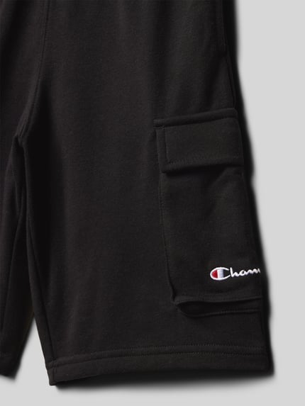 Champion Sweatshorts met logostitching Zwart - 2