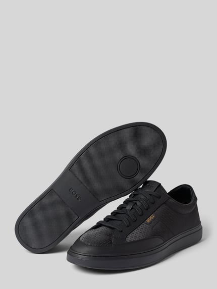 BOSS Sneaker aus Rindsleder mit Logo-Detail Black 4