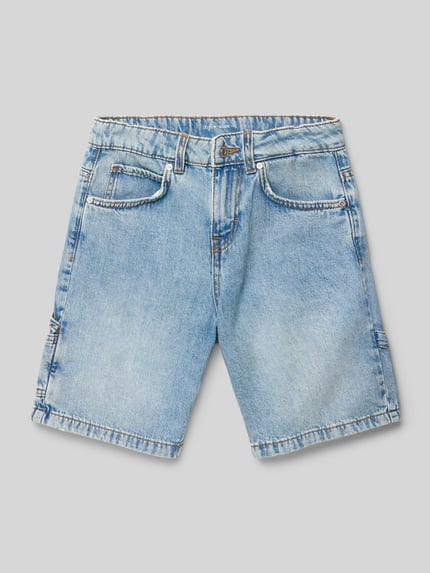 Tom Tailor Bermudy o kroju baggy fit z czystej bawełny Jasnoniebieski 1