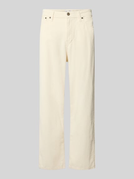Spodnie sztruksowe z prostą nogawką z czystej bawełny model 'ALEX' Shop The Look MANNEQUINE